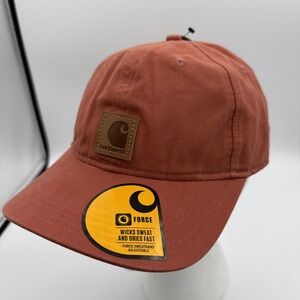 Carhartt Force Canvas‎ Cap Hat Salmon/Orange One Size Strap Back AH0289